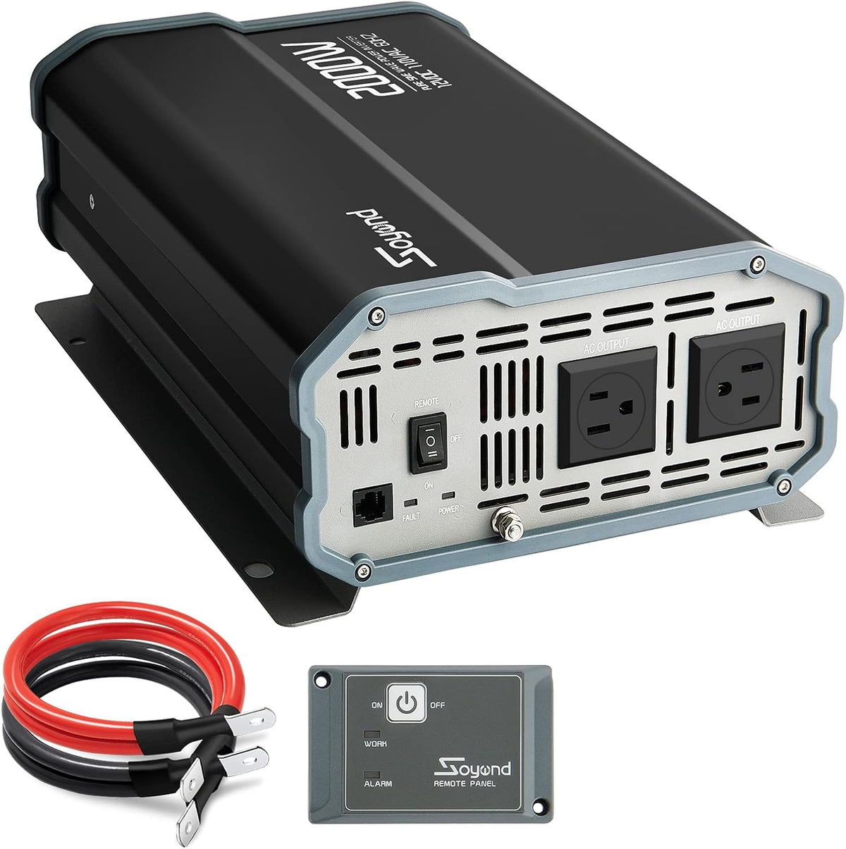 Pure Sine Wave 2000 Watt Power Inverter with Remote Controller X573107
