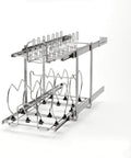 12-Inch 2-Tier Wire Pull Out Kitchen Cabinet Organizer, Chrome L63072