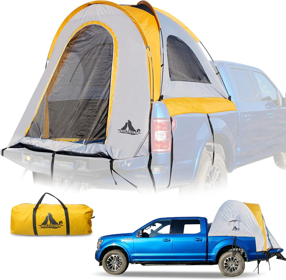Waterproof 5.5-5.8 ft Truck Bed Tent for 2 Person S4100