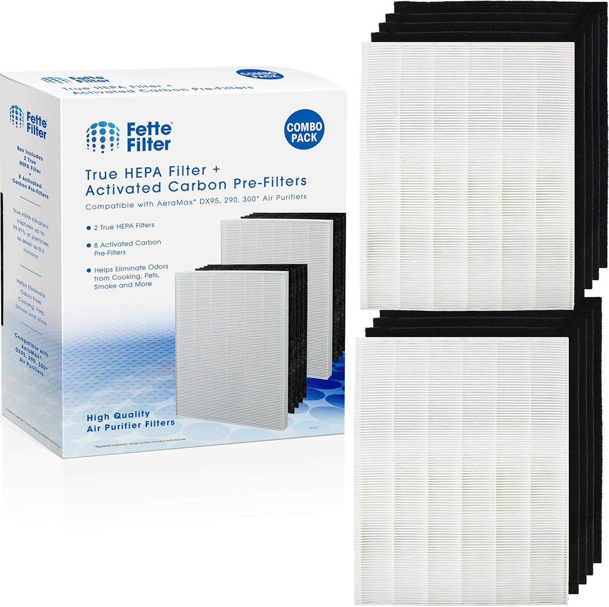 HEPA Filter Compatible with AeraMax 290 AeraMax 300 DX95 Air Purifiers D95375