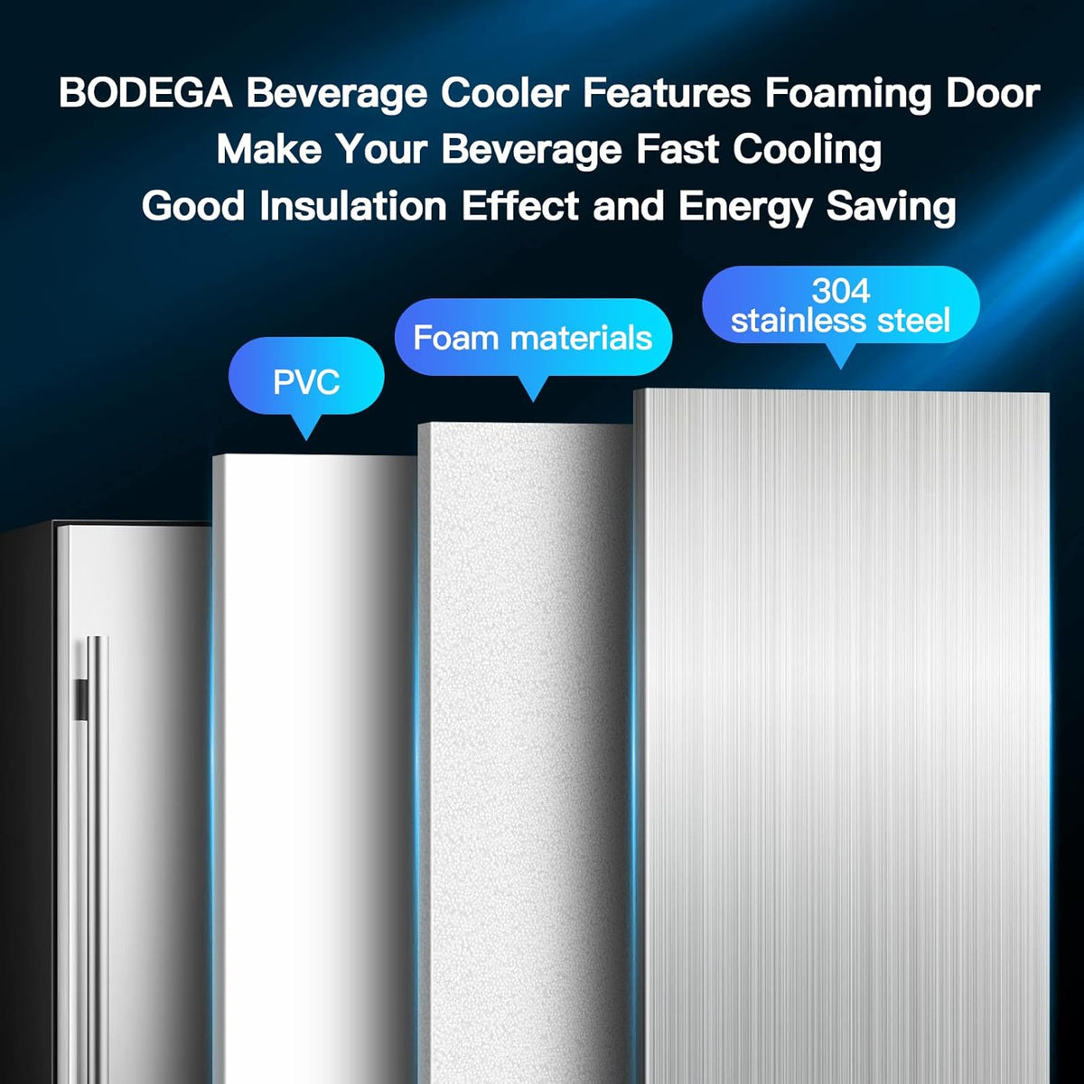 15 Inch Stainless Steel Beverage Refrigerator 100 Cans P70908