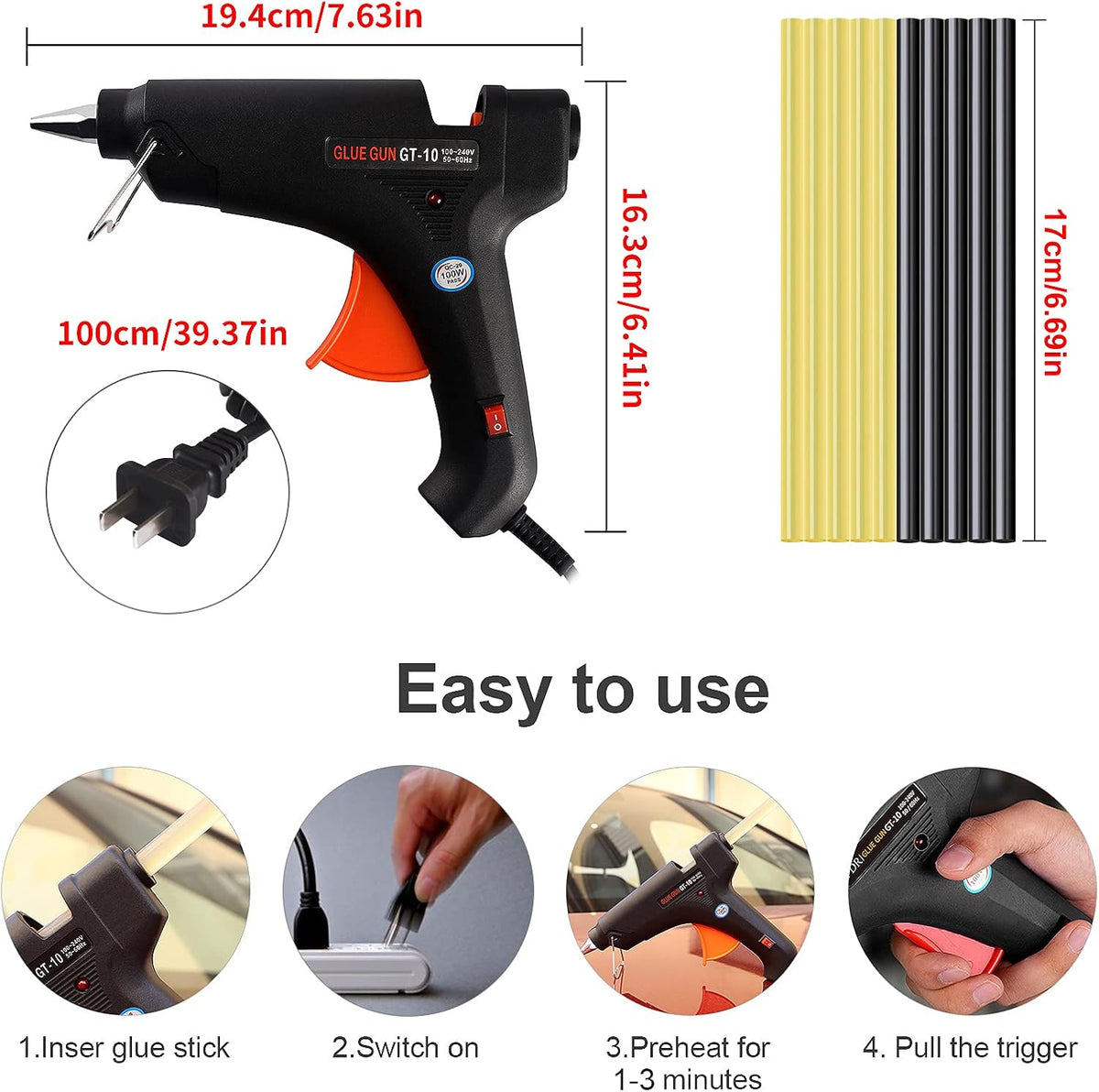 Dent Repair Kit with LED Light Board and Storage Bag T662