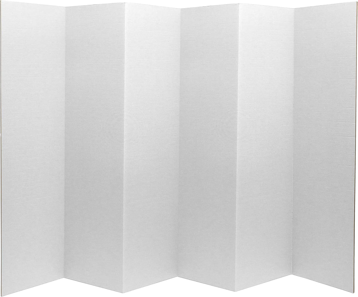 6 ft. Tall White 3 Panel Room Divider N46879