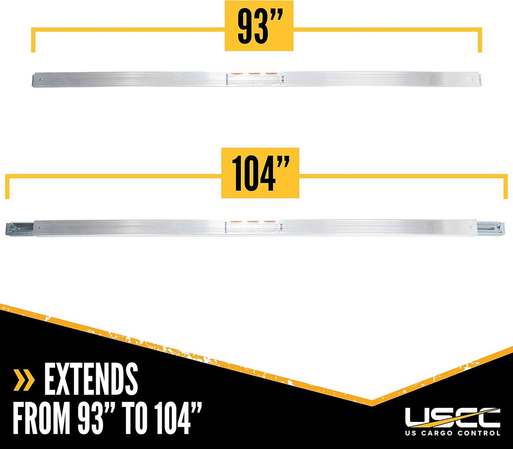 Adjustable Aluminum E Track Load Bar 4 Pack T5570