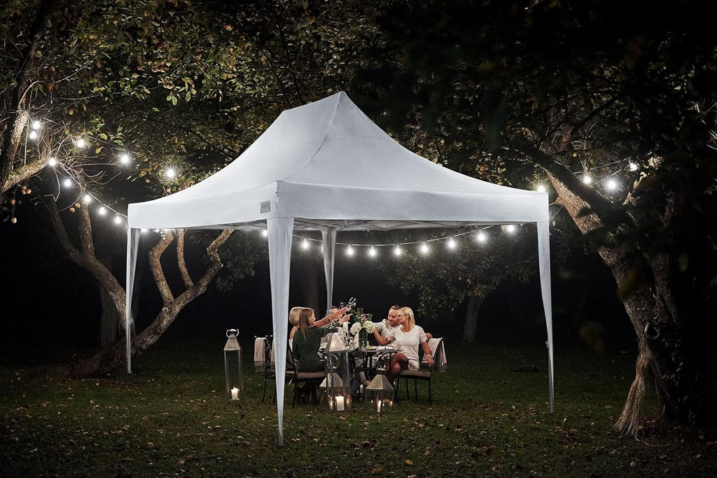 10x15 Pop Up Canopy Tent with Sidewalls and Wheeled Carry Bag Y34777