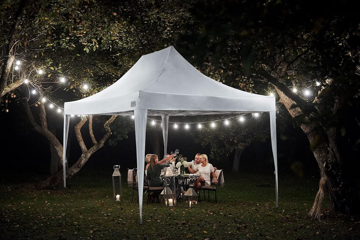 10x15 Pop Up Canopy Tent with Sidewalls and Wheeled Carry Bag Y34777