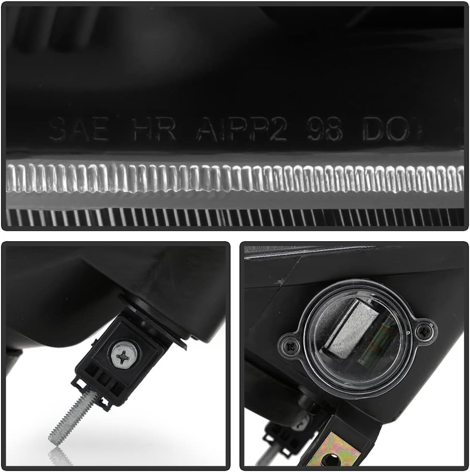 Black Headlights Replacement Driver + Passenger Side B997128