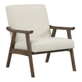 Linen White Fabric Armchair N47459