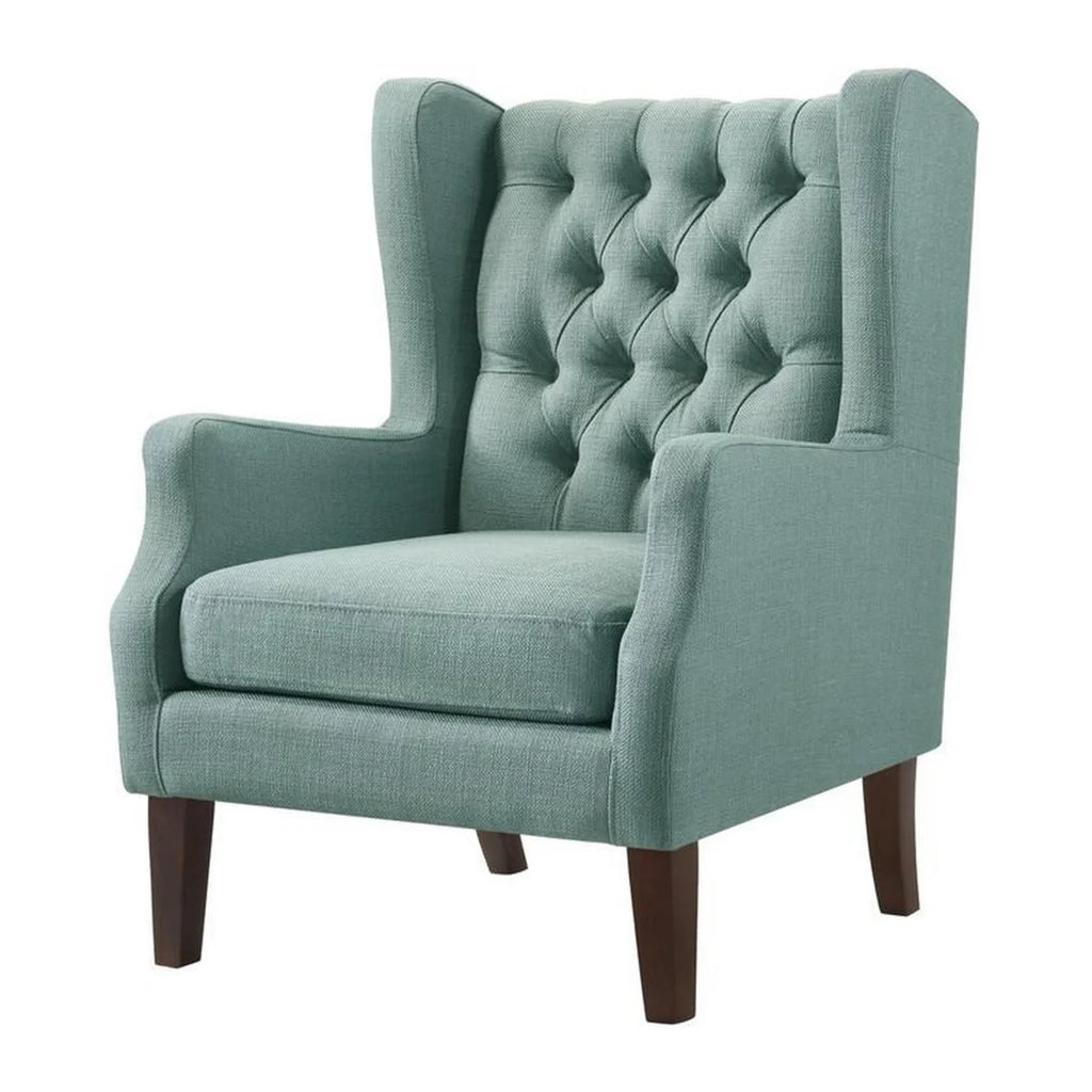 Teal Fabric Accent Chair U2876