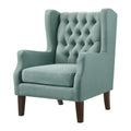 Teal Fabric Accent Chair U2876