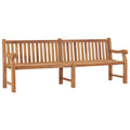 Teak Wood Garden Bench with Armrest A16989