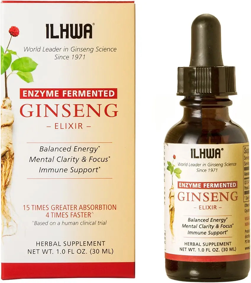 Korean Ginseng Liquid Extract 4 Pack 1 Ounce U1950