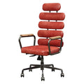 Antique Red Top Grain Leather Executive Office Chair P96524