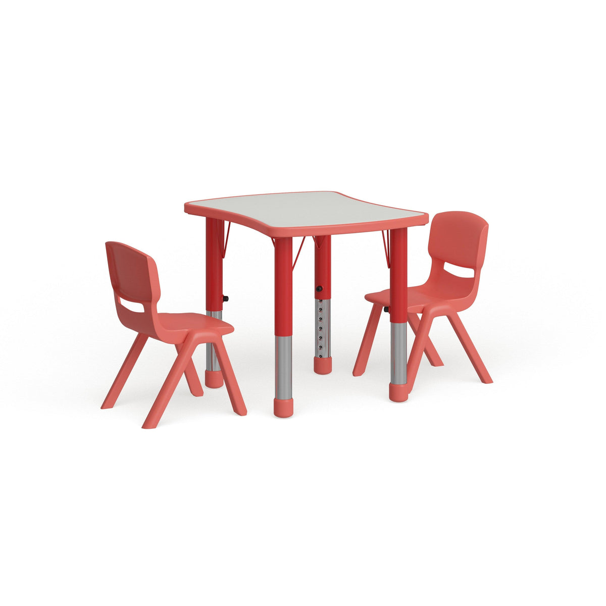Rectangle Plastic Activity Table Set with 2 Chairs U563977