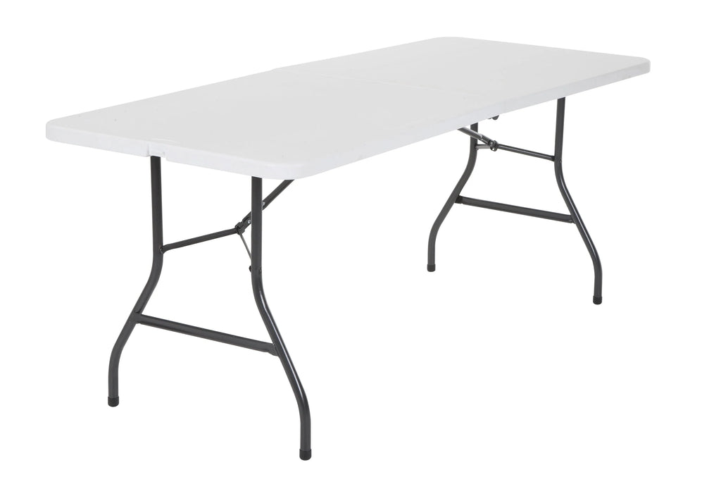 6 Foot Folding Table White Speckle H2354