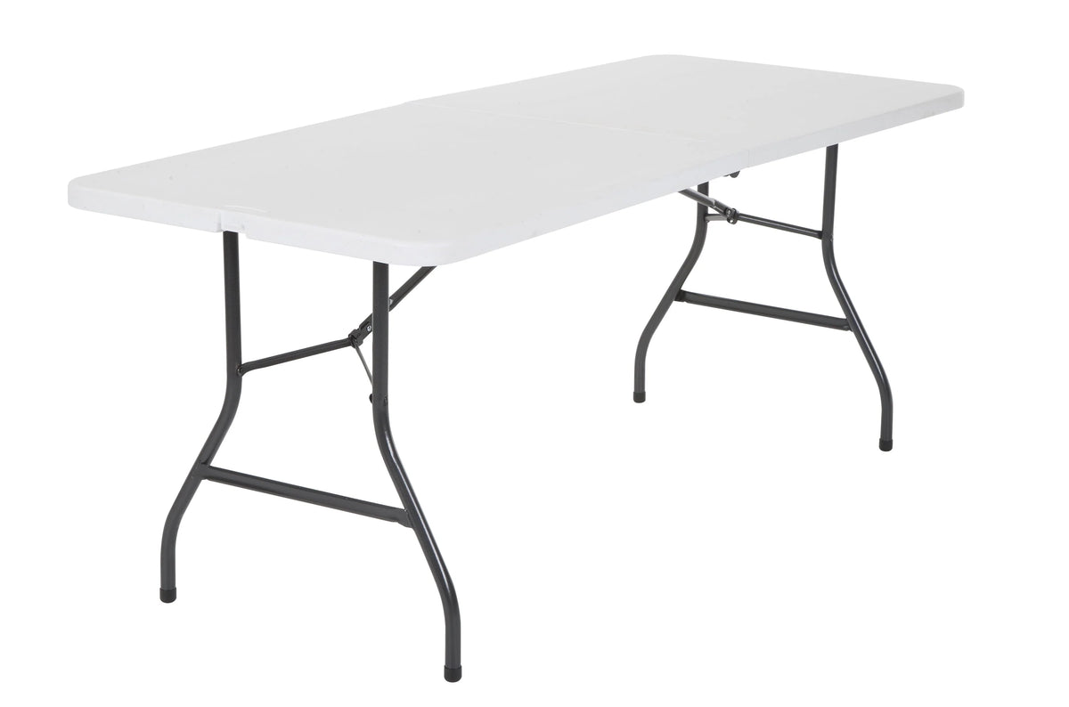 6 Foot Folding Table White Speckle H2354