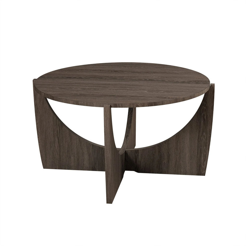 35" Round Wood Coffee Table K54959