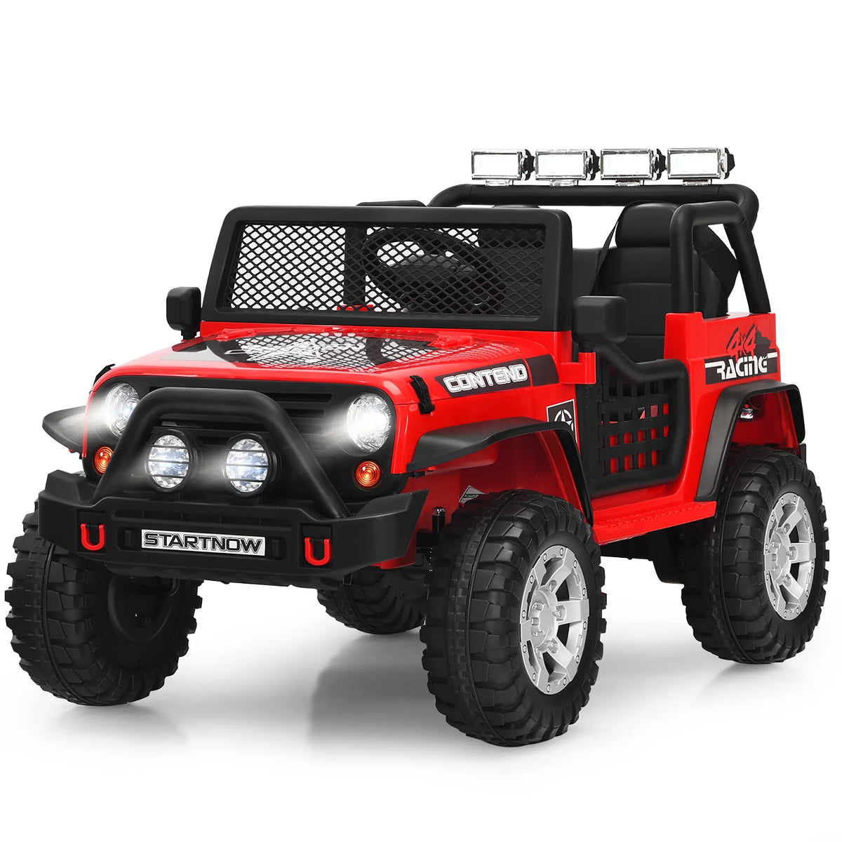 12V Kids Ride On Truck Electric Car with Lights&Music Red Z453087