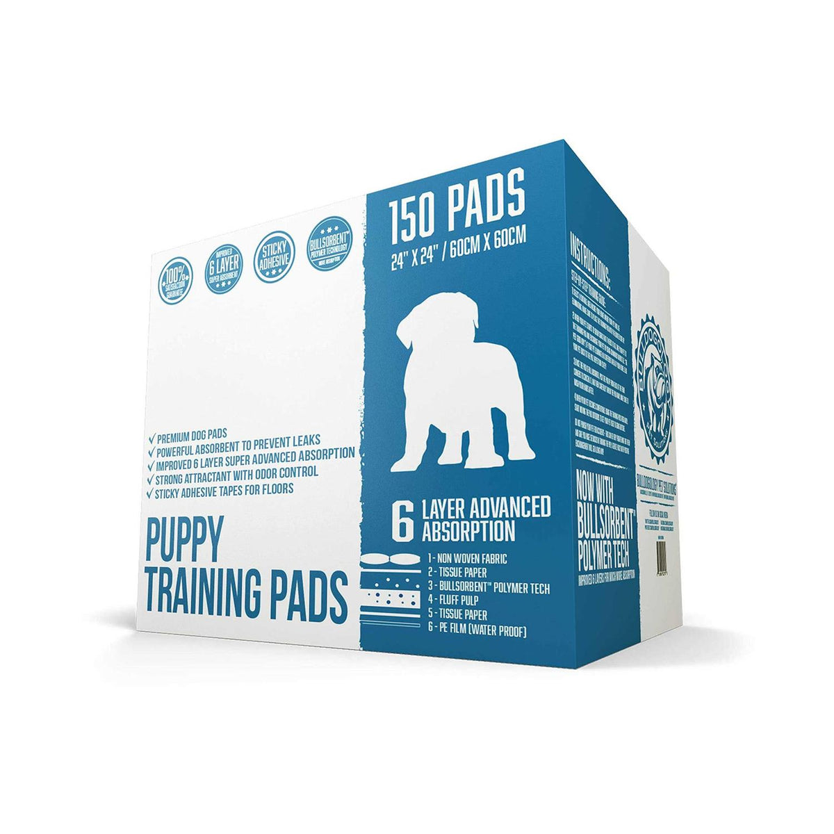 Large Dog Pee Pads with Adhesive Sticky Tape D174