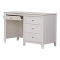 White 48 Inch 3 Drawer Writing Desk with Keyboard Tray D761482