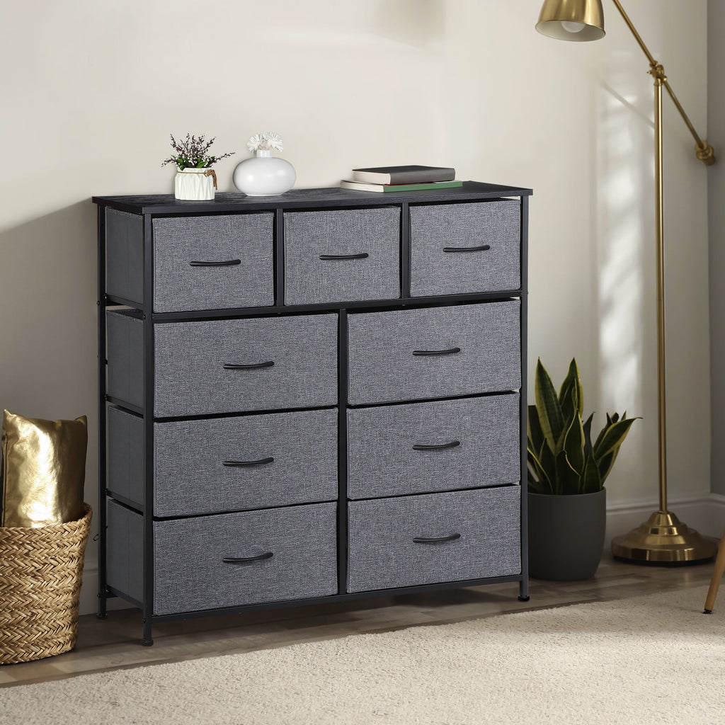9 Drawer Fabric Storage Dresser W7421