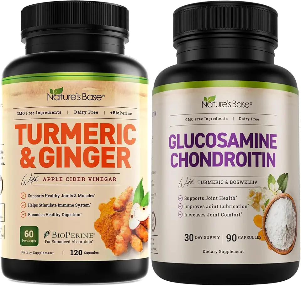 Turmeric & Ginger 120 ct + Glucosamine Chondroitin 90 ct J893