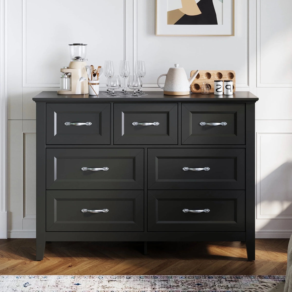 Rustic Oak 6 Drawer Dresser A621159