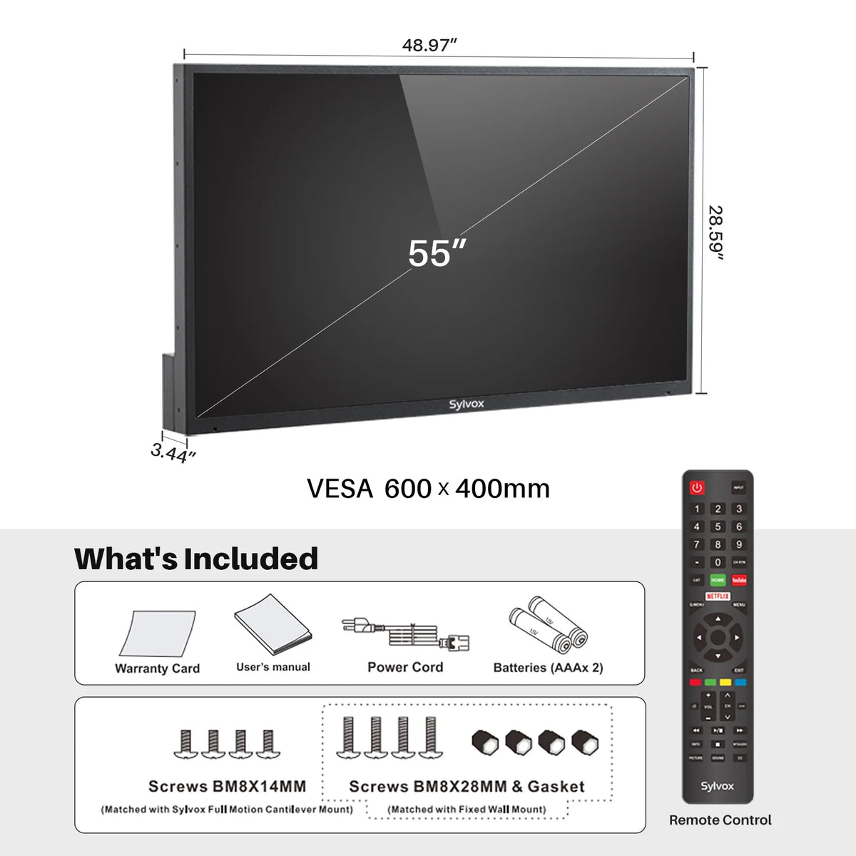 55 inch 4K LED Waterproof Outdoor TV P779
