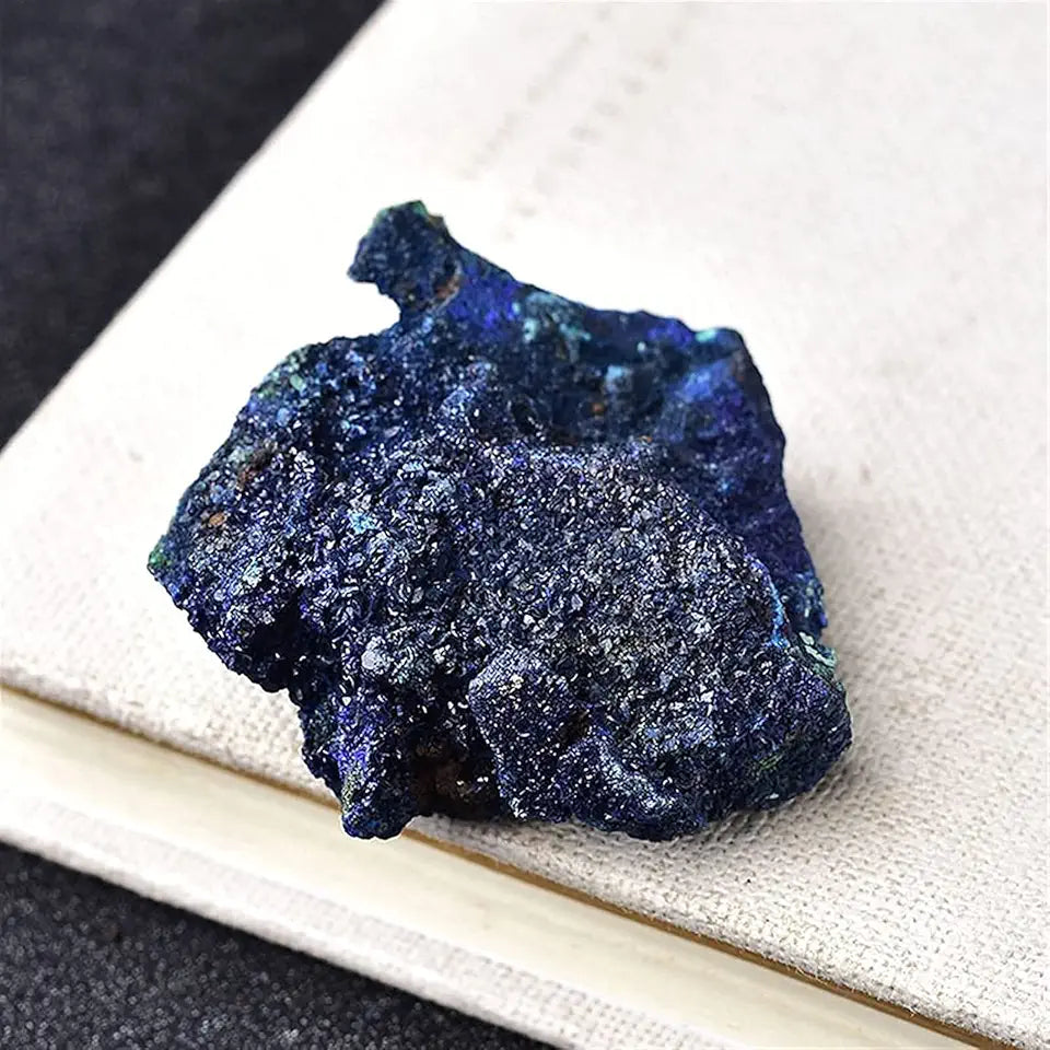 Natural Blue Chalkopyrite Stone Quartz Crystal Healing Mineral Rough Ore Rock F332