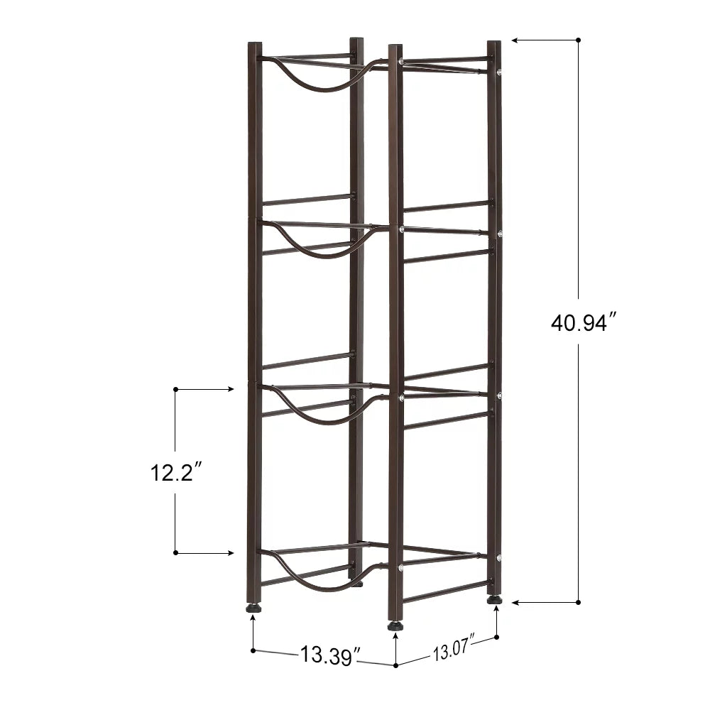 4-Tier Water Bottle Holder Storage Rack Z388