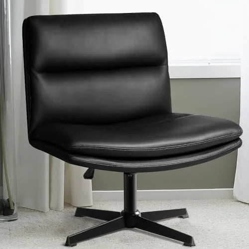 Armless High-Back Wide Seat Office Desk Chair D494525