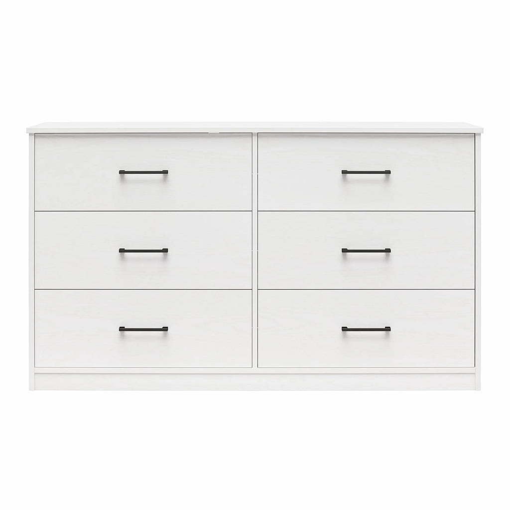Black 6 Drawer Dresser N5679