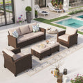 7-seat Wicker Patio Conversation Set O62053