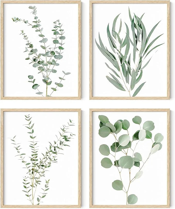 8"x10" Set of 4 Framed Botanical Prints R304