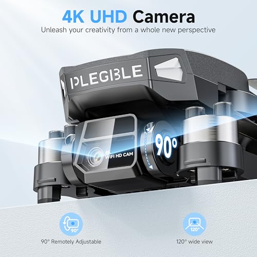 4K Camera Brushless Motor FPV Foldable RC Quadcopter with 3 Batteries L937152