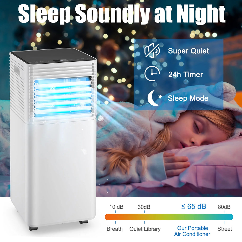 5000 BTU Portable Air Conditioner 3-in-1 Black D14362