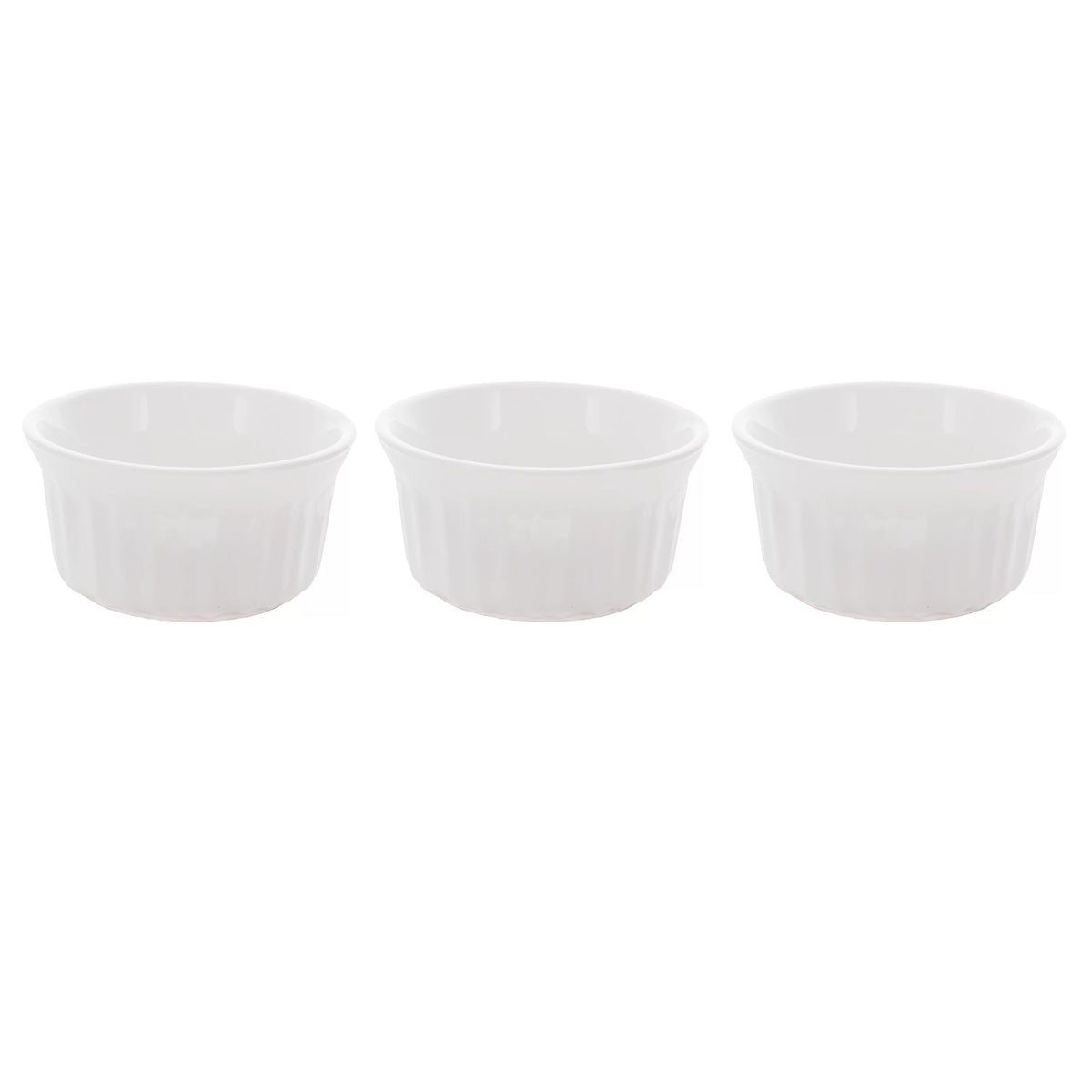 4 oz Round White Ramekins Bowl 3-Pack C5531