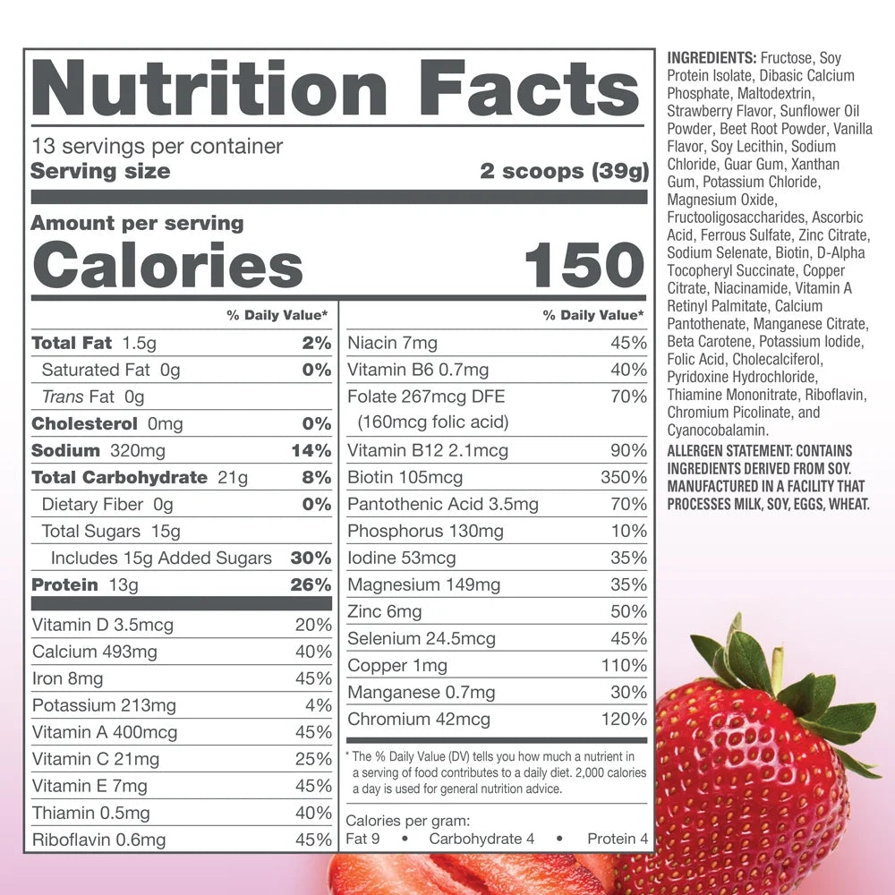 Strawberry Meal Replacement 17.88 oz W4011