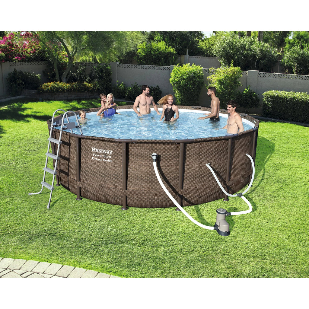 Round Above Ground Swimming Pool Set W186519