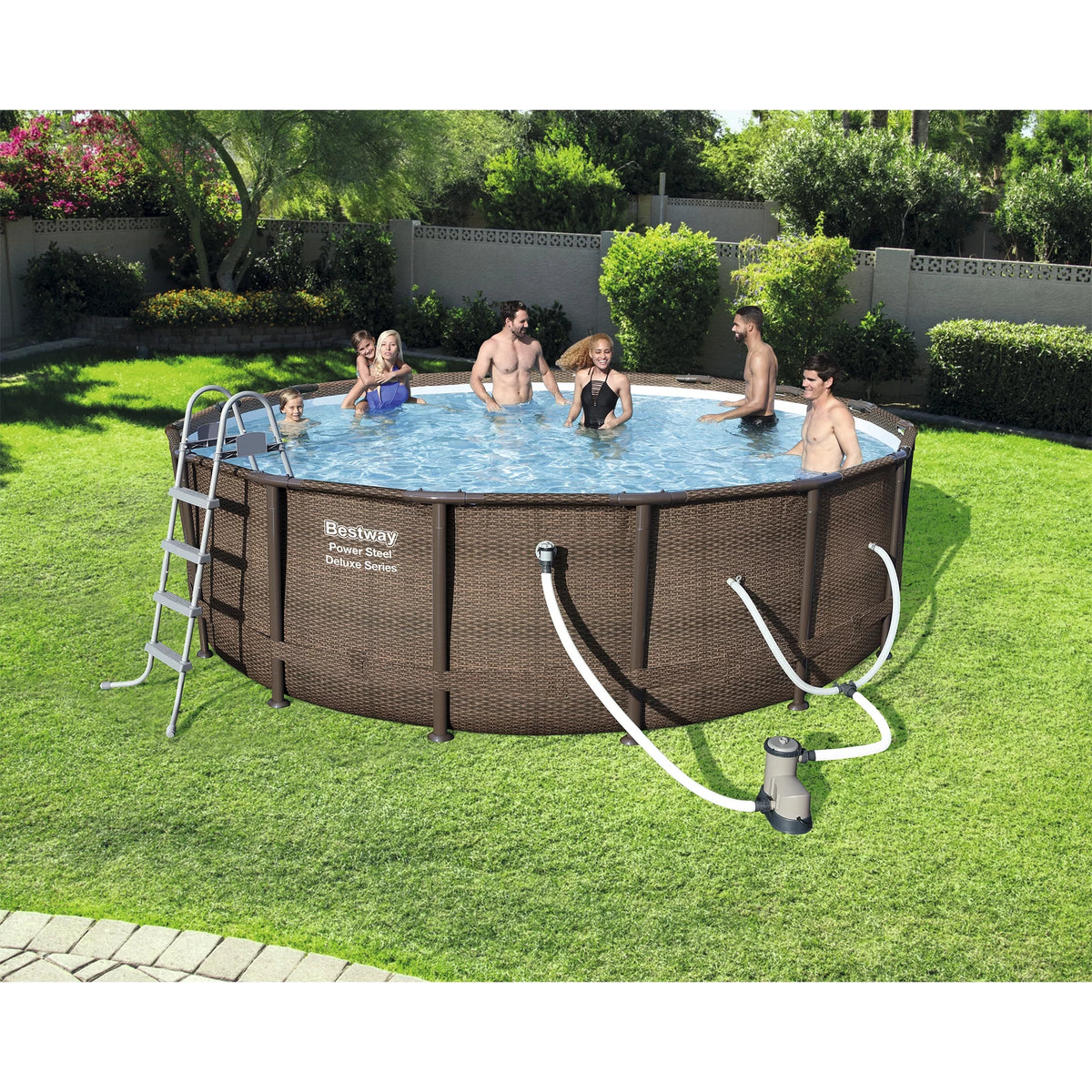 Round Above Ground Swimming Pool Set W186519