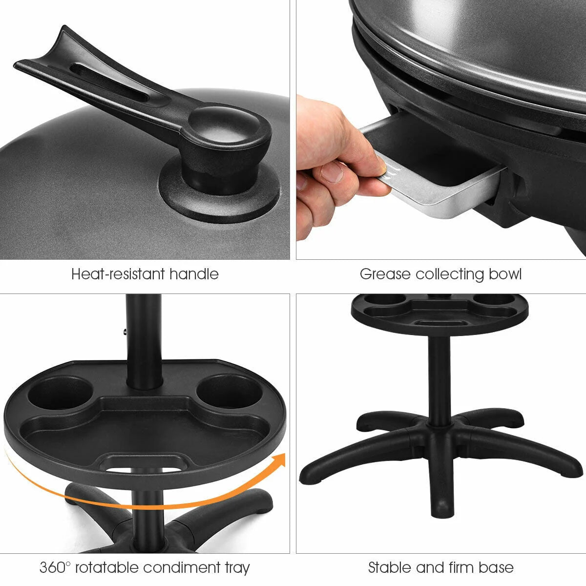 1350W Non-stick Electric BBQ Grill C581