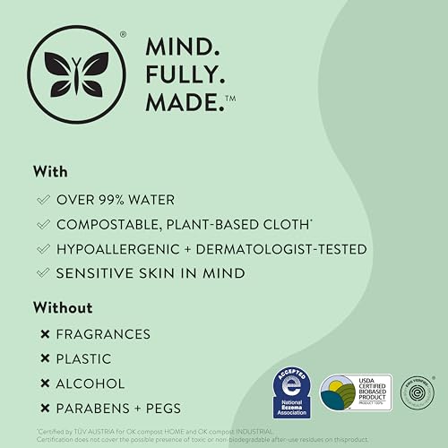 Unscented Compostable Plant-Based Baby Wipes, 720 Count Y47019