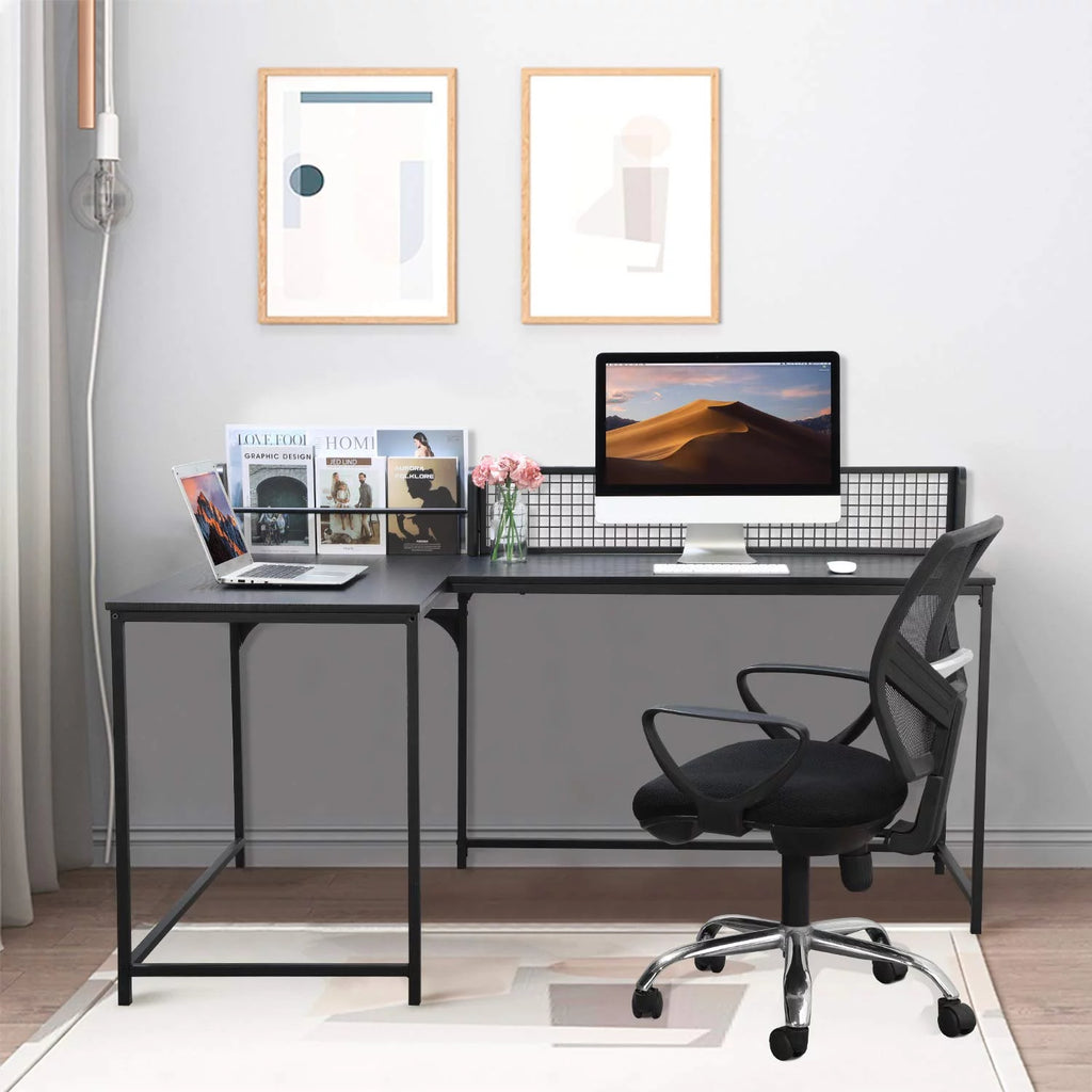 Black L Shaped Corner Desk Z520339