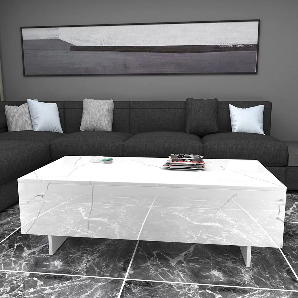 White High Gloss Coffee Table Y96362