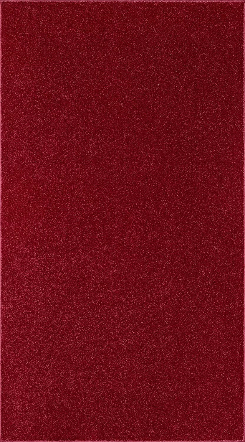 Solid Color Area Rugs Burgundy 3'x5' M206