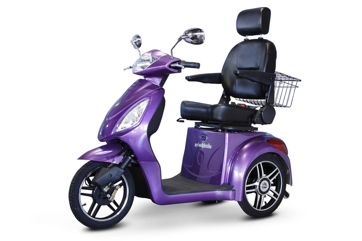 Lavender 3-Wheel Scooter with Electromagnetic Brakes J195