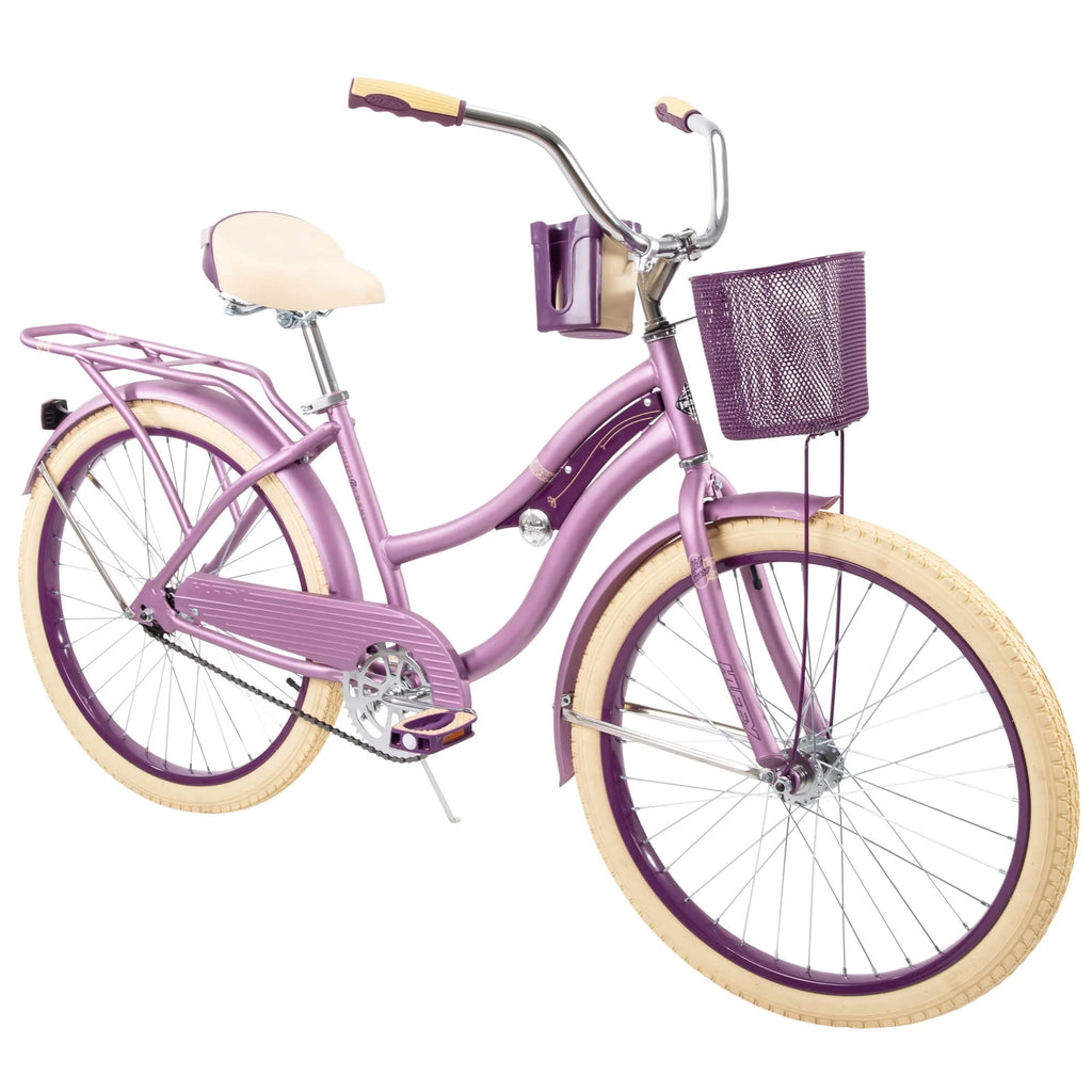 24 Inch Purple Satin Cruiser Bike X76999