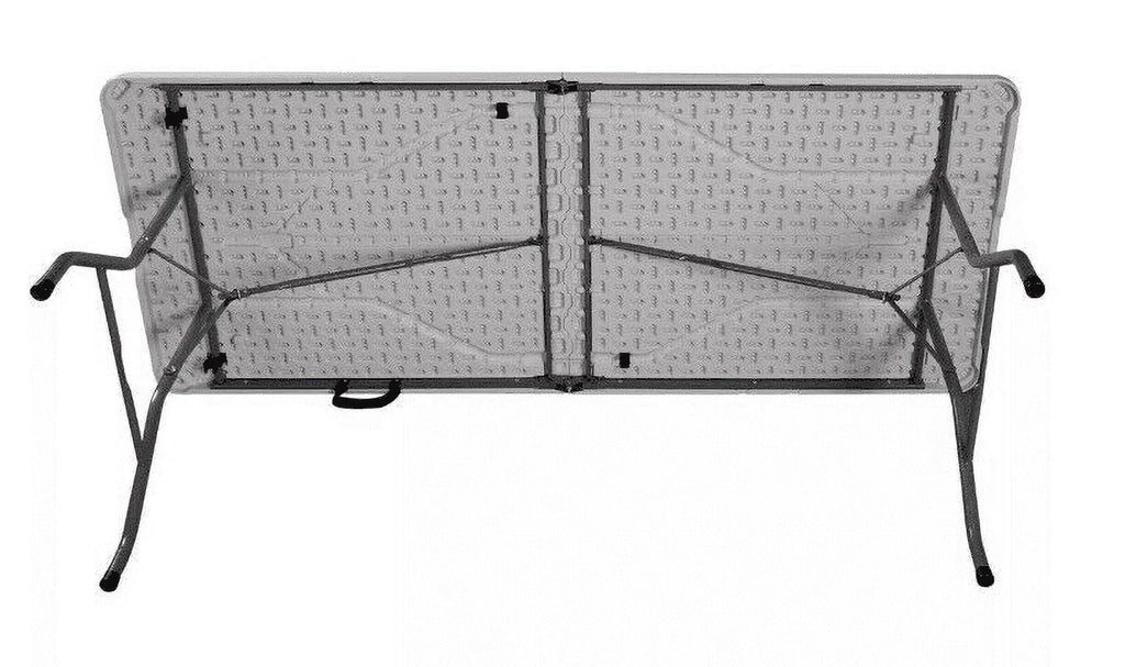 6 Foot Folding Table White Speckle H2354