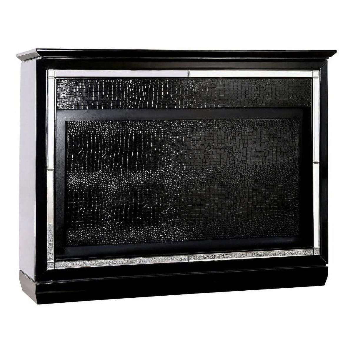 Black Wood Bar Table with LED H991058