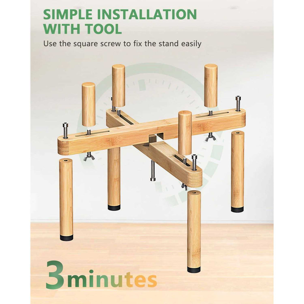 Adjustable Elevated Dog Bowl Stand H3545